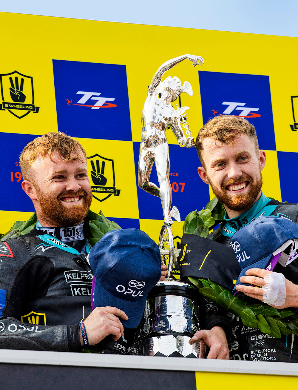Isle of Man TT Races 2025 3wheeling.media Sidecar TT Race 2 Podium Backdrop